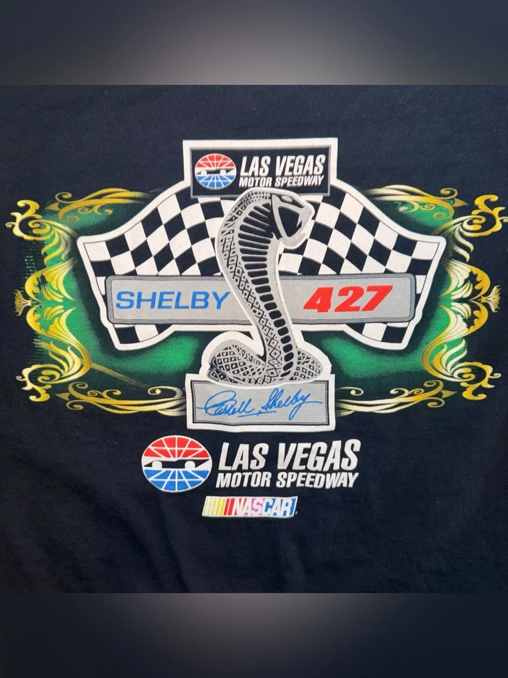 Vintage Y2K 2009 NASCAR Shelby 427 Las Vegas Motor Speedway Size XL T Shirt - Picture 2 of 6